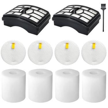 Imagem de Peças de reposição de filtro para Shark Rotator Lift-Away NV500, NV501, NV502, NV503, NV505, NV510, NV520, NV552, NV642, UV560, ZU780, ZU782, ZU785, XFF500 XHF5002, HEPA+ 4 espumas e Filtros de feltro