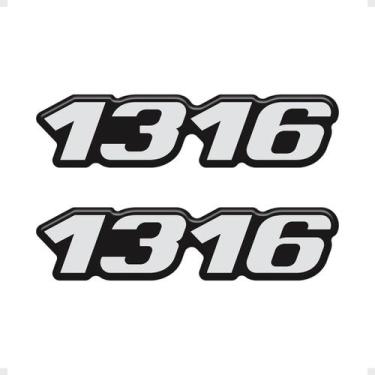 Imagem de Par Adesivos 1316 Caminhão Mb Mercedes Resinado - Genérico - SPORTINOX