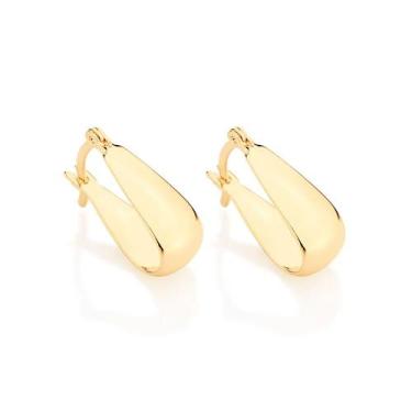 Imagem de Brincos banhado ouro 3x 24k 18k e 22k femininos argola pequenos lisa u