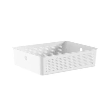 Imagem de Cesto Organizador 8,2 Litros Flow 34 X 27 X 9 - OU CFW400, Branco