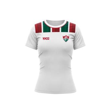 Imagem de Camisa Fluminense Baby Look Immersive Braziline - Feminina, M, Branco