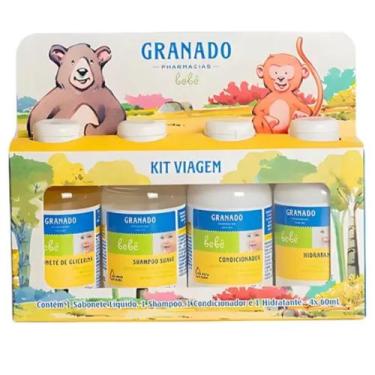 Imagem de Kit Granado Bebe Sabonete de Glicerina Shampoo Suave Condicionador e H