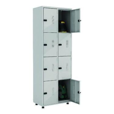 Imagem de Armário Roupeiro Aço 8 Portas Academia Guarda-Volume EA702 - Elite Aço