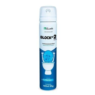 Imagem de Odorizador Sanitário Block Nº2 Fresh 100ml/85g - Kelldrin