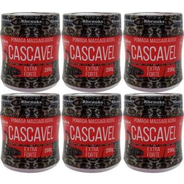 Imagem de Kit 6 Pomada Massageadora Cascavel Extra Forte Para Pernas - Rhenuks