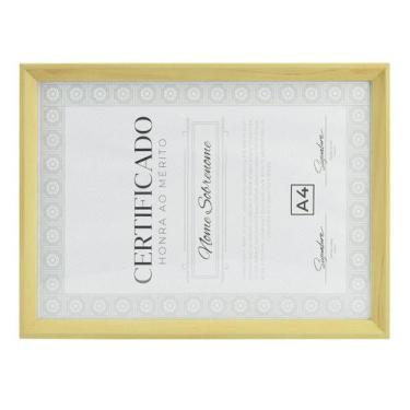 Imagem de Moldura Porta Diploma Certificado Tamanho A4 6051 - Livon