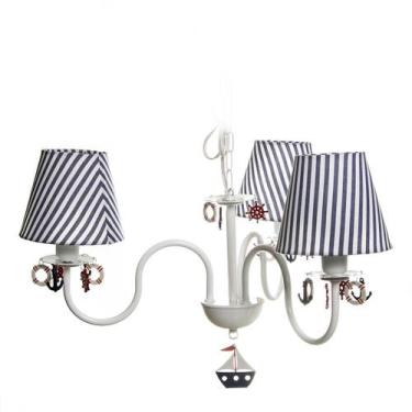 Imagem de Lustre 3L Marinheiro Quarto Bebê Infantil Menino - Potinho de mel, Lus