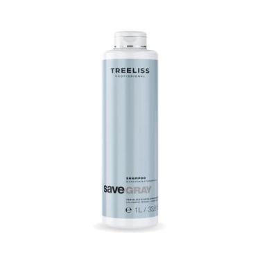 Imagem de Shampoo Save Gray Cabelos Brancos Bionutrix 1L Treeliss - Treeliss Pro