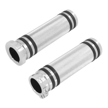 Imagem de HDBUBALUS Punhos de guidão de motocicleta de 2,5 cm aptos para Harley Sportster Touring Dyna Softail personalizado 1 par