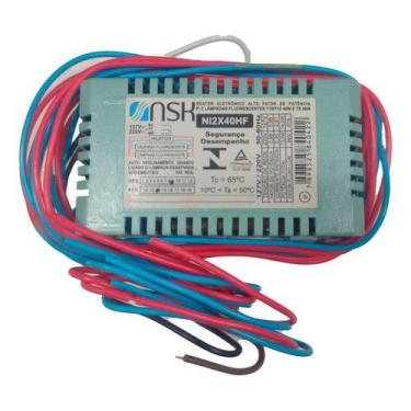Imagem de Reator Eletronico Alto Fator P/2 Lampadas Fluorescentes - NSK, 110V/22