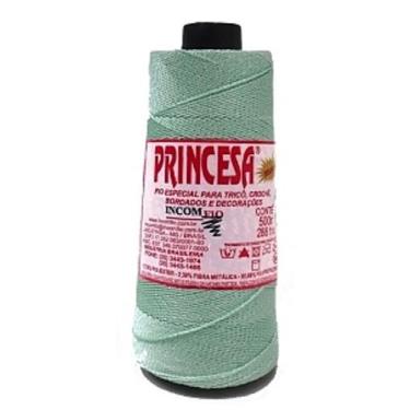 Imagem de Linha Princesa Brilho Prata 500m - Incomfio, 3115 Verde Água