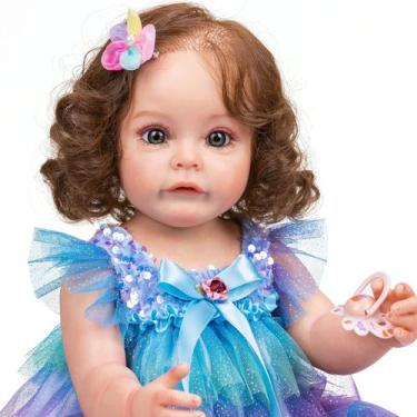 Imagem de Bebe Reborn Menina 100% Silicone 57 Cm- Beatriz - PRO BABY