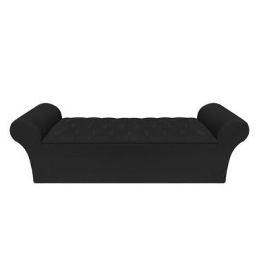 Imagem de Recamier Baú Calçadeira Chaise Quarto King 195cm Madrid - Mance Decor,