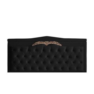 Imagem de Cabeceira De Cama Box Painel Helena Casal 140 cm Retro Capitonê Botão 