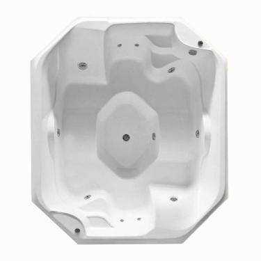 Imagem de Spa Quadrado Vienna com hidro em acrílico - Só Banheiras, 2,10X1,80X0,