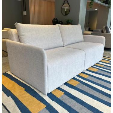 Imagem de Sofá Cama 200cm em Madeira Eucalipto Barcelona Linho Bege - Jatoba Mov