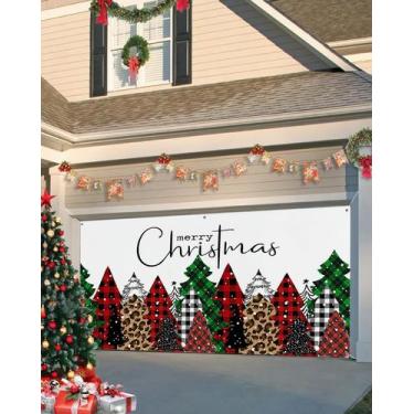 Imagem de Capa de banner de porta de garagem Singingin Merry Christmas 183x396cm