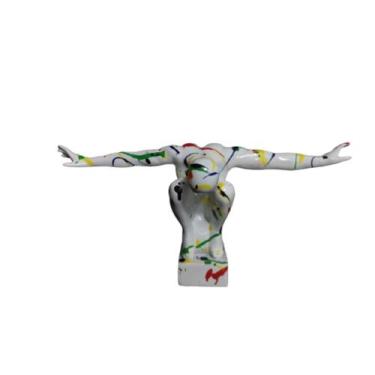 Imagem de Enfeite Escultura Arte Moderna Colorida Impecavel Formosa - LUXdécor C