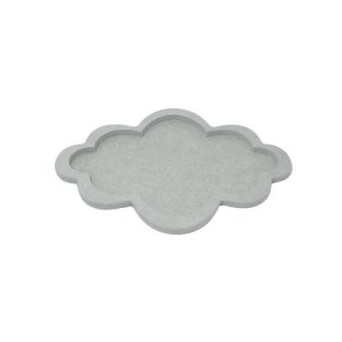 Imagem de Bandeja Nuvem Festa Decoração M 30x22x2 Kir 3un Madeira Mdf Pintado - 