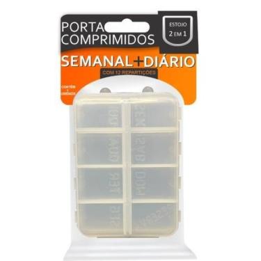 Imagem de Porta Comprimidos Semanal + Diário 12 Repartições - 3B