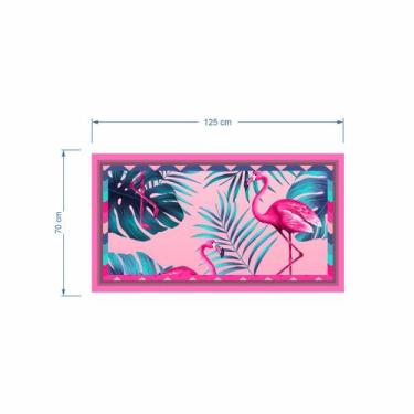 Imagem de Canga Saída De Praia Estampa Flamingo Rosa 125X70 Bali - PRESENTE-BRIN