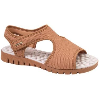 Imagem de Sandalia Ortopédica Feminina Calce Fácil Massageadora Anatômica Via An