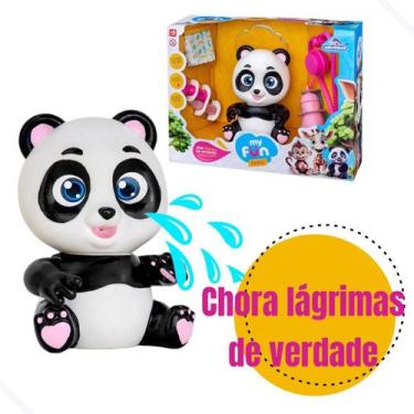 Imagem de Boneco Ursinho Panda Baby Mama e Chora Sai Lágrimas - Adijomar Brinque