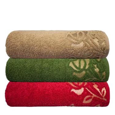 Imagem de Kit C/3 Toalhas Banhão Gigante Macia Guadalupe 500 G/m² - LMpeter, Ave