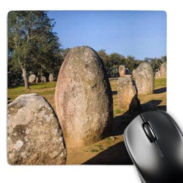 Imagem de 3dRose Mouse pad paisagem com círculos de pedra crocodilo Almendres Portugal, 20,32 x 20,32 cm (mp_277823_1)