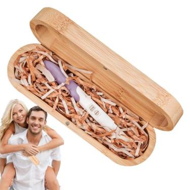 Imagem de Caixa de para lembrança de gravidez, caixa de para teste de gravidez,Estojo de para armazenamento de lembranças de teste de gravidez - Estojo organizador para lembrança de gravidez decorada com ráfia