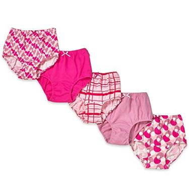 Imagem de Calcinha Candyland para meninas – Corte completo de algodão macio – Pacote econômico, Print (5 Pack), 3