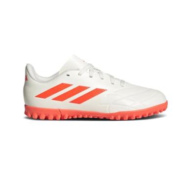 Imagem de adidas COPA Pure.4 TF, Branco/Laranja Solar, 11 Big Kid