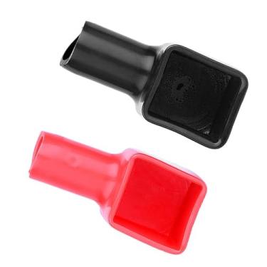 Imagem de Tampas do Terminal da Bateria Universal Vermelho Preto Positivo Negativo Pvc de Proteção Compacta Leve para Carro Caminhão Motocicleta Acessórios de Bateria