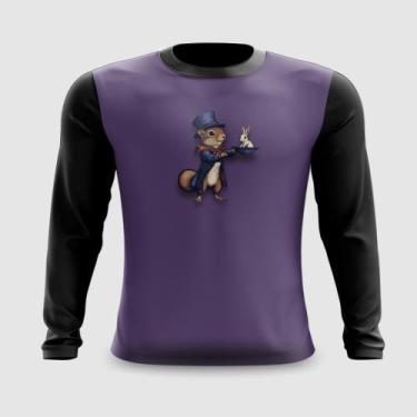 Imagem de Camiseta Manga Longa Esquilo Mágico Cartola - FABRIQUETA, XG