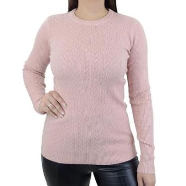 Imagem de Blusa Feminina Facinelli By Mooncity Tricot Rosa - 650934-Feminino