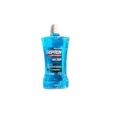 Imagem de Antisseptico Bucal Com Fluor Septch 1,1 Litro Menta - Reymer - Geral