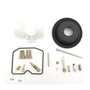Imagem de Kit de reparo de carburador para 1988-97 anos KPS EL250 Eliminator ZL250LX Configure diafragma de vácuo e flutuador