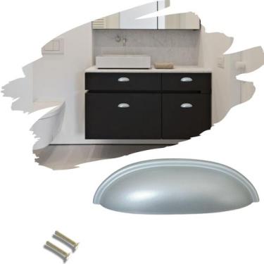 Imagem de Puxador Concha Puxador Armário Gaveta Colonial Kit 08 Pçs - Compras Fá