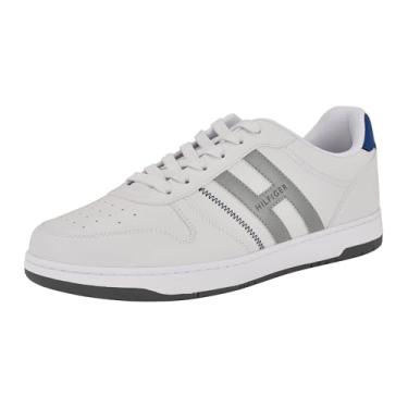 Imagem de Tommy Hilfiger Tênis masculino Tilyas, Branco/Prata/Azul 142, 42