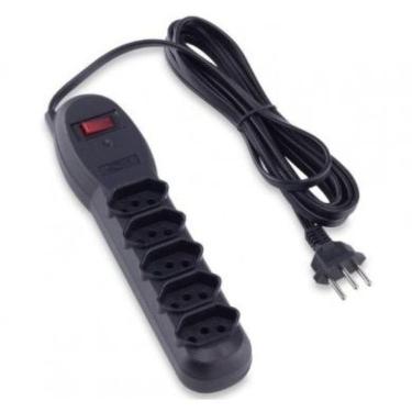 Imagem de Filtro De Linha 5 Tomadas Slim 3 Metros Force Line 0060500024