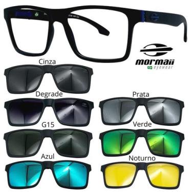 Imagem de Armação de Grau Oculos Mormaii Swap Ng 6098 com 7 Clipons, A41