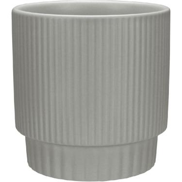 Imagem de CACHEPÔ VASO DECORATIVO PLANTA REDONDO HOME&CO CERÂMICA 12x12x12cm CINZA