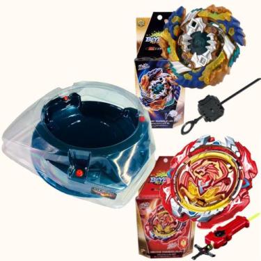 Imagem de Beyblades Geist Fafnir Vs Revive Phoenix - Arena Dash - Top Gyro