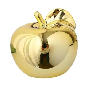 Imagem de Ｂｅｓｇａ Fruta Sculpture Desktop estátua Craft Creative Elegant Collection Ornament Cerâmica Fatuagem para varandas Desktops Homes Cafes, Dourado, L