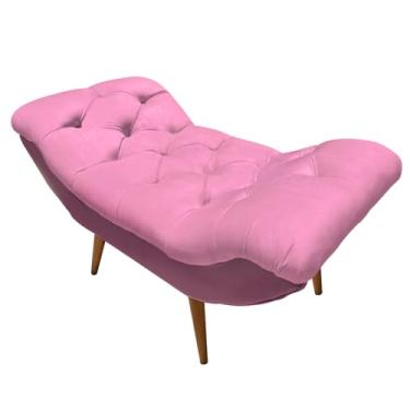 Imagem de Recamier Sofá Calçadeira 1 M Realeza (Suede Rosa)