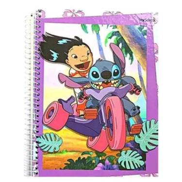 Imagem de Caderno Universitário Lilo & Stitch Disney 15 Máterias - Jandaia