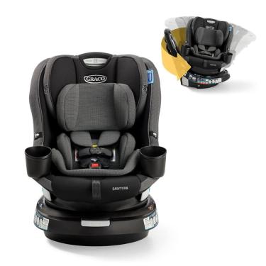 Imagem de Cadeirinha de Carro Conversível Graco EasyTurn 360 2 em 1, Giro de 360 Graus, Design Slim - Cyran
