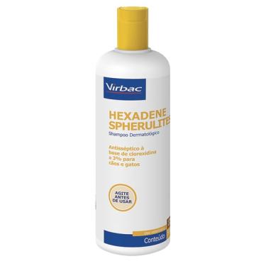 Imagem de Shampoo Virbac Hexadene Spherulites Para Cães E Gatos -500ml