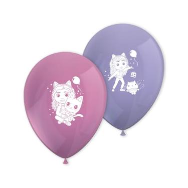 Imagem de Procos Gabby´s Dollhouse Printed Latex Balloons (8pk - 4 pink 4 purple)