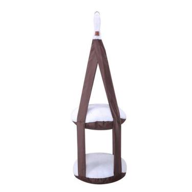 Imagem de Cama Suspensa Para Gato Sherpa Pele De Carneiro Dupla - Riffo Store